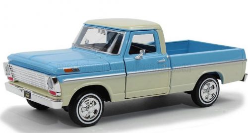 Motor-Max - FORD USA F-100 PICK-UP 1969 LIGHT BLUE CREAM