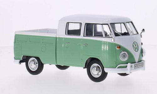 Motor-Max - VW T1 DoKa, weiss/grün, 1:24