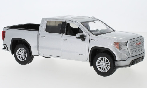 Motor-Max - GMC Sierra 1500 SLT Crew Cab, silber, 2019, 1:24