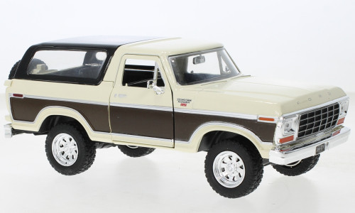 Motor-Max - Ford Bronco Ranger XLT  beige/braun  1978  1:24