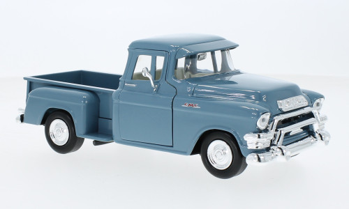 Motor-Max - GMC Blue Chip Pick Up, blau, 1955, 1:24