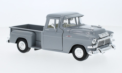 Motor-Max - GMC Blue Chip Pick Up, grau, 1957, 1:24