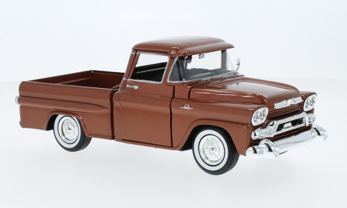 Motor-Max - GMC 1000 Wideside, braun, 1958, 1:24