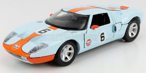 Motor-Max - FORD USA GT GULF N 6 1968 LIGHT BLUE ORANGE