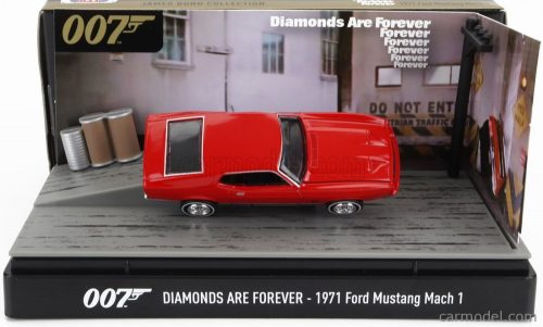 Motor-Max - Ford Usa Mustang Mach-1 Coupe 1971 - 007 James Bond - Diamonds Are Forever - Una Cascata Di Diamanti Red