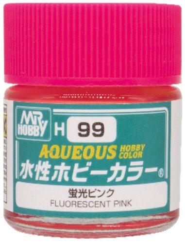 Mr Hobby - Mr Hobby -Gunze Aqueous Hobby Colors  (10 ml) Fluorescent Pink