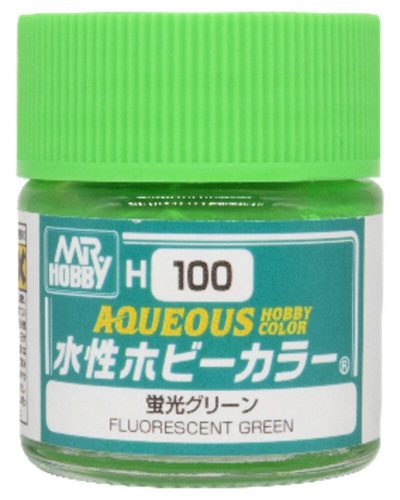 Mr Hobby - Mr Hobby -Gunze Aqueous Hobby Colors  (10 ml) Fluorescent Green