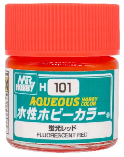 Mr Hobby - Mr Hobby -Gunze Aqueous Hobby Colors  (10 ml) Fluorescent Red