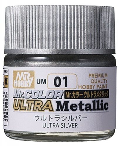 Mr Hobby - Mr Hobby -Gunze Mr. Color Ultra Metallic (10 ml) Ultra Silver