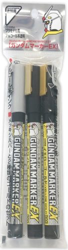 Mr Hobby - Mr Hobby -Gunze Gundam Marker EX Gundam Plated Silver & Gold 2 Types Set