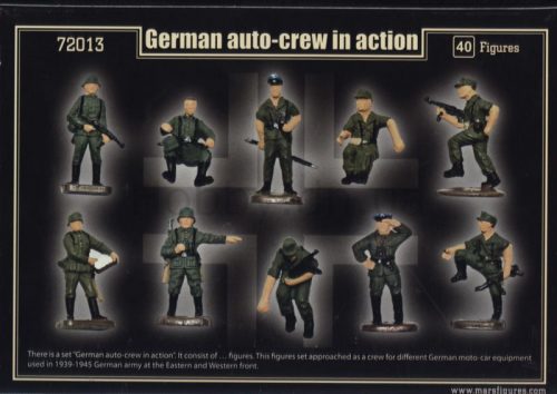 Mars Figures - WWII German auto-crew in action