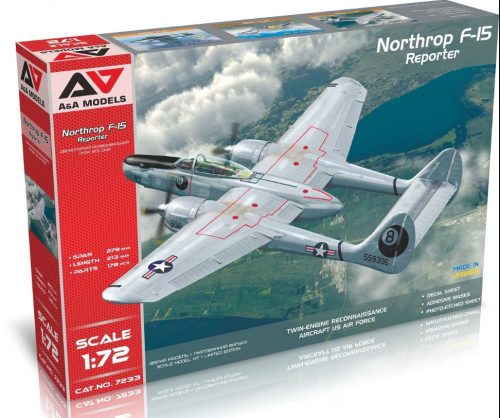 A&A Models - 1/72 Northrop F-15A "Reporter" recon.aircraft ( 3 liveries)