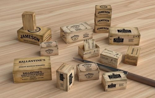 Matho Models - Wooden Crates: whiskey