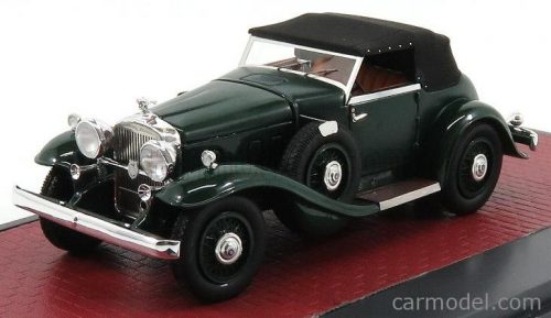 Matrix Scale Models - Stutz Dv32 Super Bearcat Cabriolet Closed 1932 Green