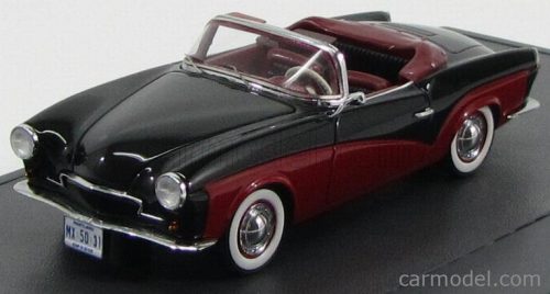 Matrix Scale Models - Volkswagen Rometsch Lawrence Cabriolet 1959 Black Red