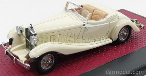 Matrix Scale Models - Delage D8S De Villars Roadster Closed 1933 White