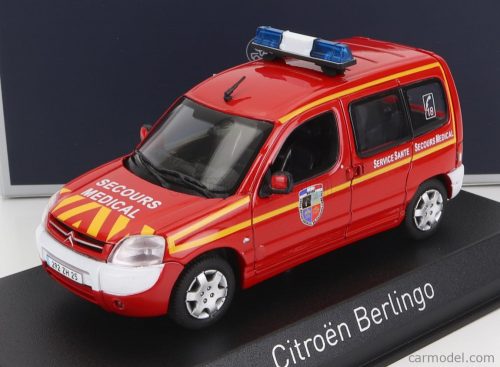 Norev - Citroen Berlingo Pompiers Secours Medical 2004 Red White