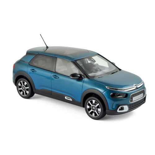 Norev - 1:18 Citroen C4 Cactus 2018 - Emeraude Blue & White