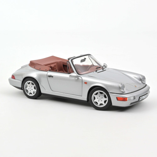 Norev - 1:18 Porsche 911 Carrera 2 Cabriolet 1990 Silver