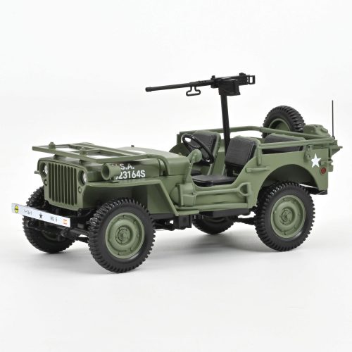 NOREV - JEEP WILLYS CABRIOLET OPEN ARMY D-DAY NORMANDY 1944 MILITARY GREEN