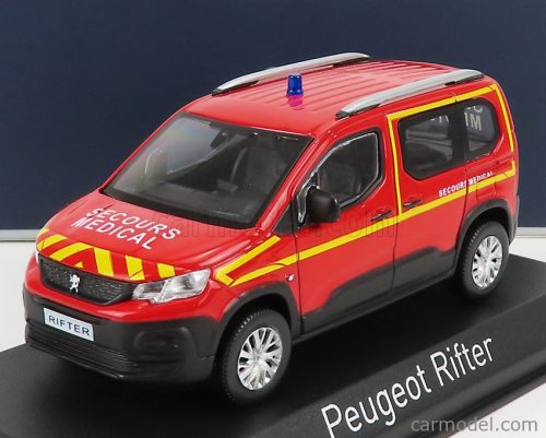 Norev - Peugeot Rifter Pompiers Secours Medical 2019 Red Yellow