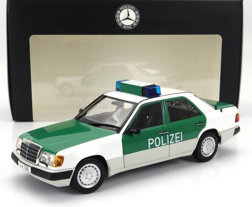 NOREV - MERCEDES BENZ E-CLASS 230E (W124) GERMANY POLIZEI 1989-1993 WHITE GREEN