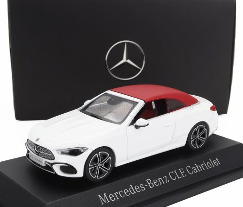 NOREV - MERCEDES BENZ CLE-CLASS CABRIOLET (A236) 2024 OPALITHE WHITE BRIGHT RED