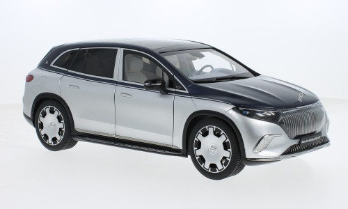 NZG - I-NZG, Mercedes Maybach EQS 680 SUV (Z296), dunkelblau/silber, 1:18