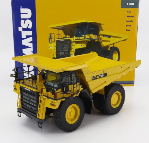 NZG - KOMATSU HD785-7 CASSONE RIBALTABILE CAVA MINERARIA - MINING TRUCK 2013 YELLOW GREY