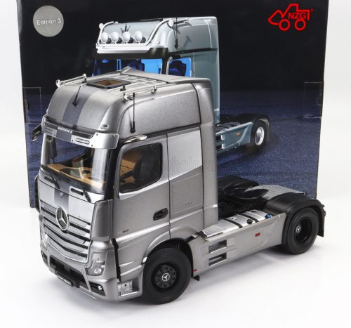 NZG - MERCEDES BENZ ACTROS 2 1863 GIGASPACE 4x2 MIRRORCAM TRACTOR TRUCK 2-ASSI EDITION 3 2020 GREY