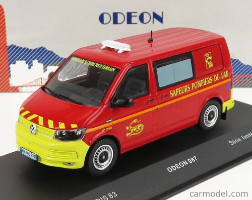 Odeon - Volkswagen T6 Minibus Sapeurs Pompiers Sdis 83 2015 Red Yellow