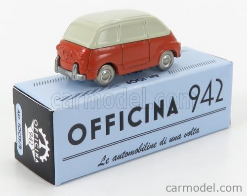 Officina-942 - Fiat 600 Multipla 1956 Red Cream