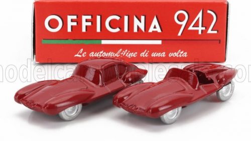 Officina-942 - ALFA ROMEO SET 2X 1900 C52 DISCO VOLANTE COUPE + SPIDER 1952 RED