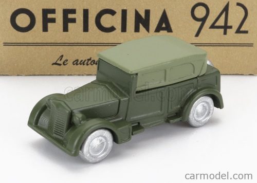 Officina942 - Fiat 1100 Militare Cabriolet Closed 1939 Military Green