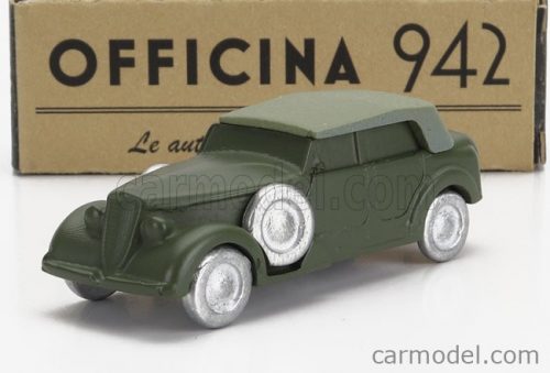 Officina942 - Alfa Romeo 6C 2500 Cm Torpedo Cabriolet Closed 1942 Military Green