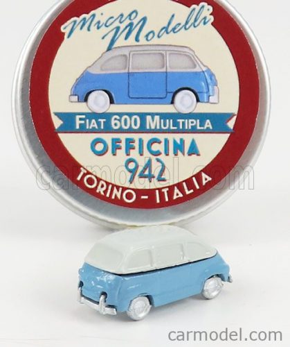 Officina-942 - Fiat 600 Multipla 1956 Light Blue Grey