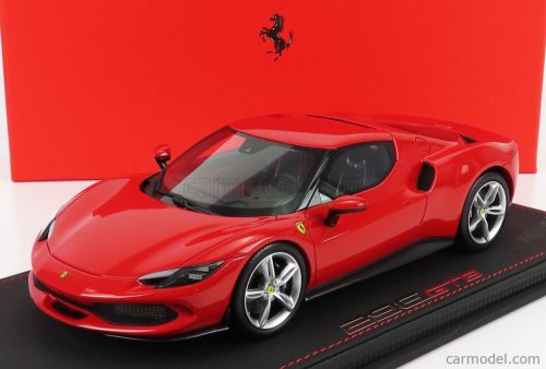 Bbr-Models - Ferrari 296 Gtb Hybrid 830Hp V6 2021 - Con Vetrina - With Showcase Rosso Corsa 322 - Red