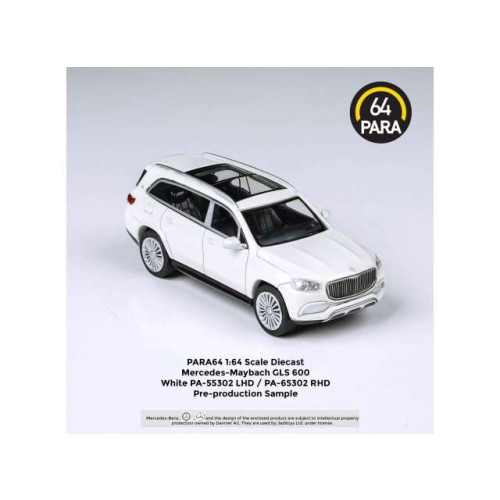 Para64 - 1:64 2020 Mercedes-Maybach Gls Left Hand Drive, White