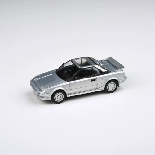 Para64 - 1:64 Toyota Mr2 Mki 1985, Silver With Closed Lights, Lhd