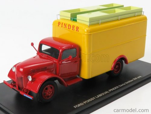 Perfex - Ford Usa Truck Van Poissy Laboual Circus Pinder 1951 Red Yellow