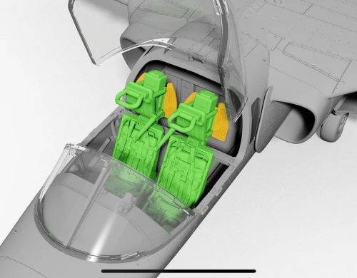 Pilot Replicas - 1/48 3D printed ejection seats, incl. PE for SAAB SK60 / SAAB 105