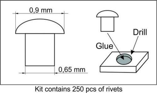 Plus Model - Rivets 0,9 mm