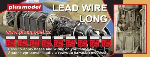 Plus model - Lead wire 0,2 mm, long 240 mm