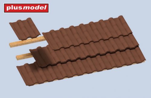 Plus model - 1/35 Roof tiles corrugated   84 pcs