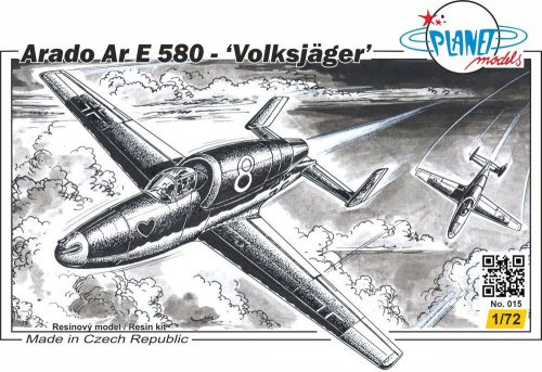 Planet Models - Arado Ar.E-580 Volksjäger, WW II Projekt