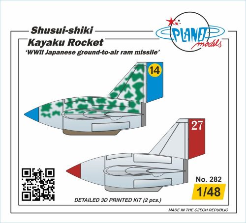 Planet Models - Shusui-shiki Kayaku Rocket ‘WWII Japanese ground-to-air ram missile’ 2 pcs 1/48