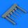 Quickboost - Bf 109G-6 piston rods with undercarriage legs locks f. Tamiya