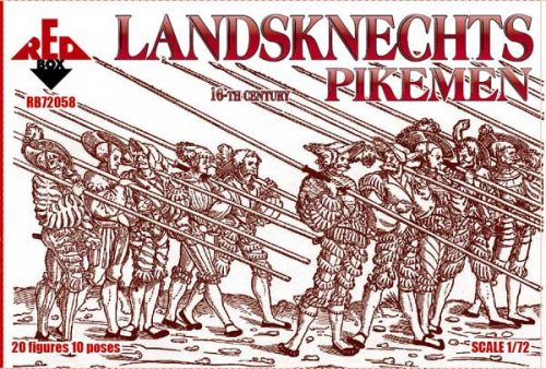 Red Box - Landsknechts (Pikemen), 16th century