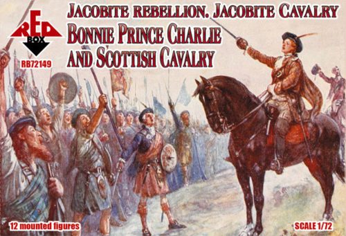 Red Box - Jacobite Rebellion. Jacobite Cavalry. Bonnie Prince Charlie and Scottish Cavalry