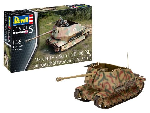 Revell - Marder I  7,5cm Pa.K. 40 (Sf.) auf FCM 36(f)